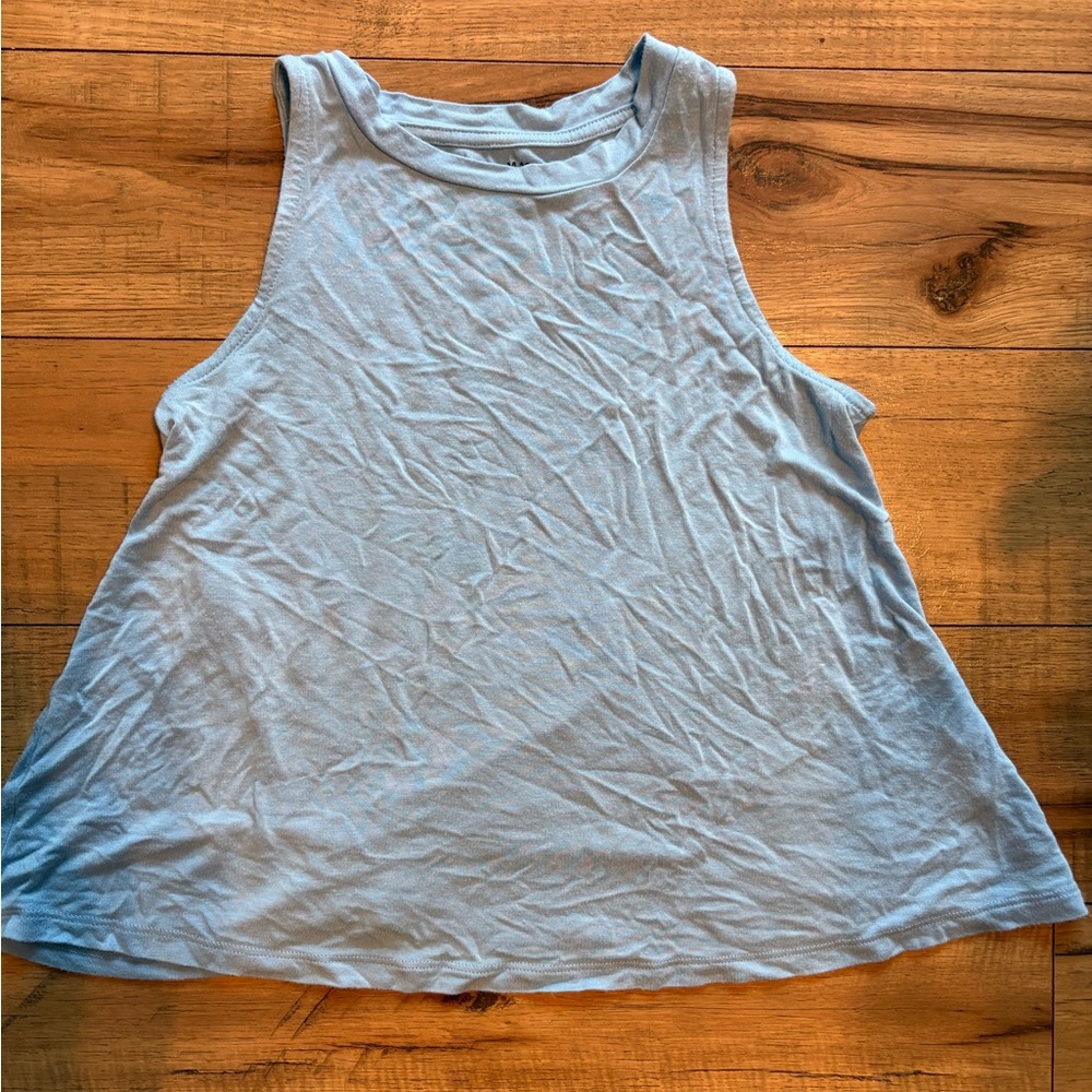 Light blue flowy tank top